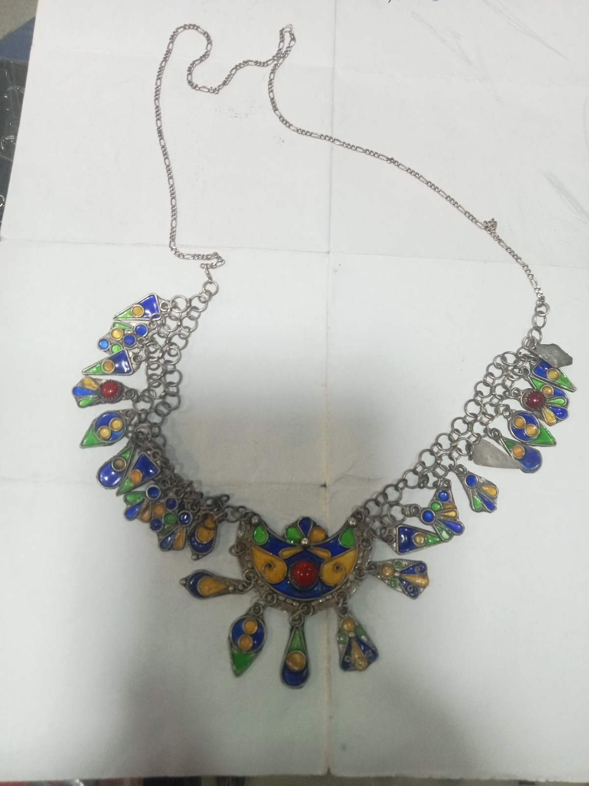 Antique Traditional Solid Silver Antique Necklace - image 2