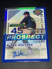 2024 Panini Prospect Edition - Blue Signatures Holo #82 Blake Wolters
