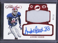 2017 Panini Flawless Andre Reed Ruby Patch Auto 4/10 Buffalo Bills