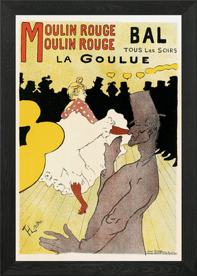 La Goulue Moulin Rouge Framed Wall Art Poster Canvas Print Picture