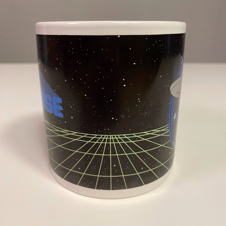 Starship ENTERPRISE Star Trek Mug Coffee Cup Vintage 1991 - Image 2 of 4