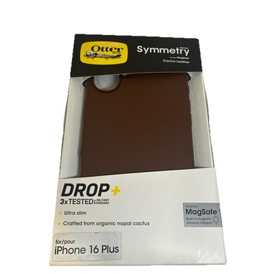 OtterBox Symmetry Series iPhone 16 Plus Cactus Leather Case  Mag Safe. Brown
