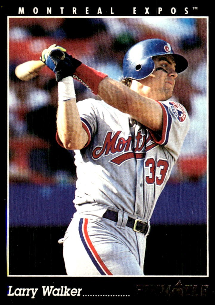 Larry Walker 1993 Pinnacle #3 Expos FREE SHIPPING StackedPacks