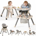 9-in-1 Convertible Baby High Chair for 6 Months to 8 Years, Grow-with-Me Highcha