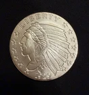 2oz .999 Fine Silver “Incuse Indian” Round By Golden State Mint