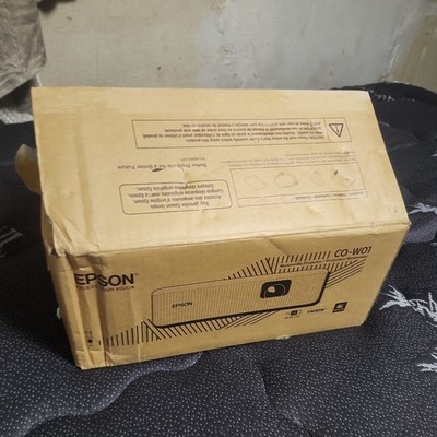 Epson CO-W01 3LCD Projector 3000 Lumens WXGA HDMI Built-In Speaker White