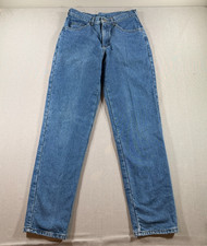 VTG LL Bean Flannel Lined Jeans Mens 31x33 Blue MADE IN USA Heavy Denim Work