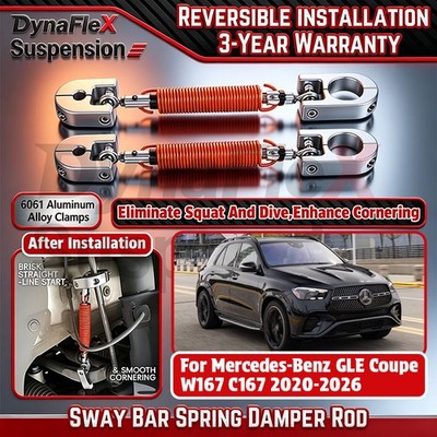 Sway Bar Anti-Roll Link Spring Damper Rod For Benz GLE Coupe W167 C167 2020-2026