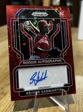 Reiver Sanmartin /35 RED DONUT CIRCLES ROOKIE AUTOGRAPHS SP 2022 Prizm AUTO