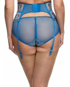 Dita Von Teese OCEAN BLUE Evelina Suspender Belt, US Medium
