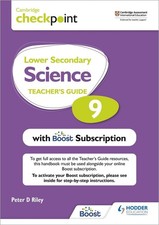 Image of Cambridge Checkpoint Lower Secondary Science Teacher's Guide 9 with Boost Subscr