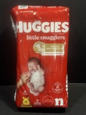 Huggies Little Smugglers Size Newborn New Up To 10 Pounds Quality 31 Count White