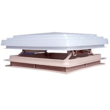 Beige MPK Skylight Roof Vent 400 x 400mm With Flynet Caravan Motorhome