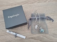 Original Engelsrufer türkis Flügel Kette ca. 56 cm *wie neu*