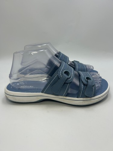 Clarks Cloudsteppers Breeze Maye Women`s Sandals Blue Size US 7