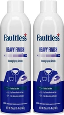 Laundry Starch Spray, Faultless Heavy Spray Starch 20 Oz Cans for a Smooth Iron