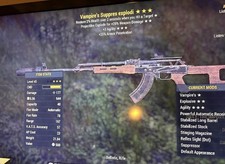 Fallout 76 PS4/PS5 ⭐️⭐️⭐️ Bloodied Explosive Weapon  Vampires HANDMADE