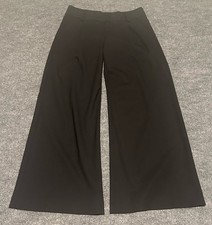 Alice Olivia Pants Sz 6 Wide Leg High Rise Black Business Work Office Chic
