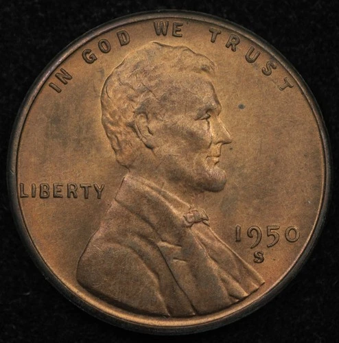 1950 S/S/S Choice UNC Brown Lincoln Cent 🔎RPM-009🔍 (26-049)