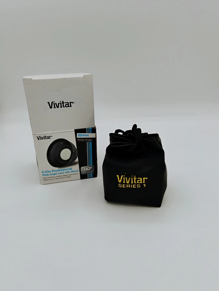 Vivitar 0.43X Professional Wide Angle Lens w/ Macro 52mm HD4 Optics NEW - Image 3 of 4