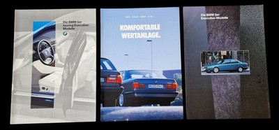 3x BMW 5er E34 518i Executive Prospekt Brochure Sammlung 1993 1994 AC