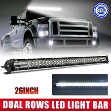 7142032384252 Work Led Light Bar Dual Row Spot Flood Combo Offroad Truck