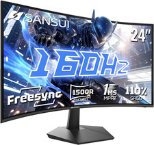 24 Inch Curved 160Hz Gaming Monitor,1500R Curved Gaming Monitor FHD 1080P Comput