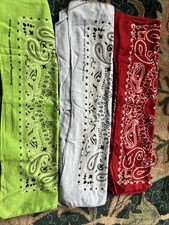 HAVE-A-HANK MADE IN USA  China PAISLEY BANDANNA 100 Cotton Same Design On All 