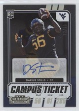 2021 Contenders Draft Picks College Campus Ticket 72/99 Darius Stills Auto 1bi0