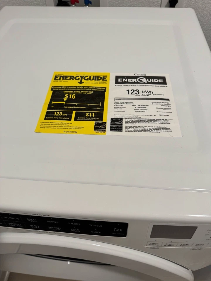 Whirlpool Front Load Washer WFW4720RW - Image 2 of 4