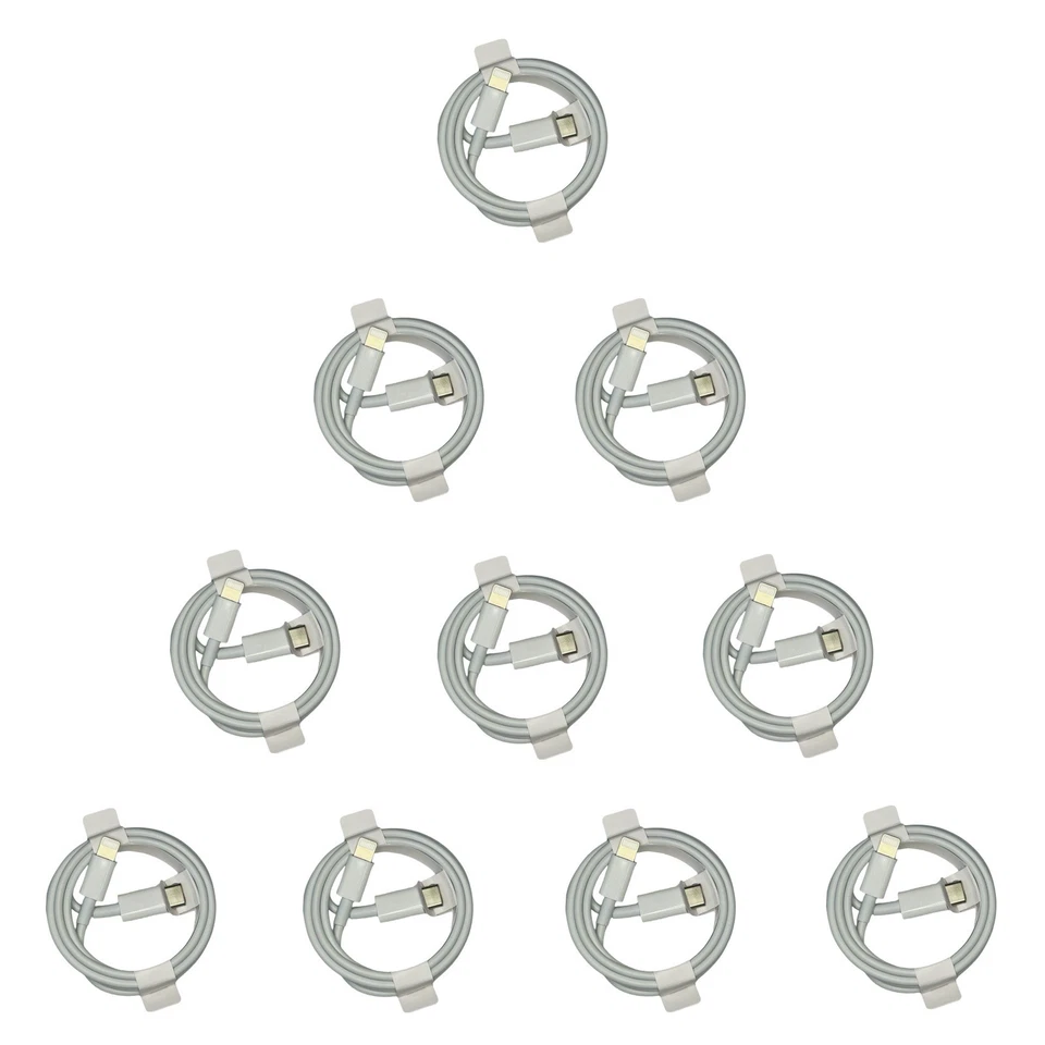 (Lof of 10) Original Apple Lightning To USB-C Cable (1m)  MX0K2AM/A in BULK. - Image 2 of 3