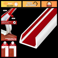 Flexible Self-Adhesive U Shaped Edge Trim - 20Ft Baby Proof Edge Guards, White