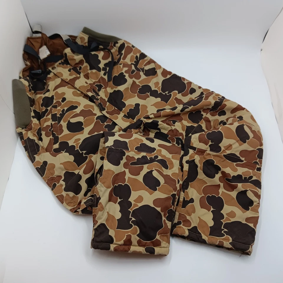 Columbia Vintage Para Hombres Grande Omni Tech Camuflado Baberos Pantalones Mono Caza Aislado Foto 2 de 4