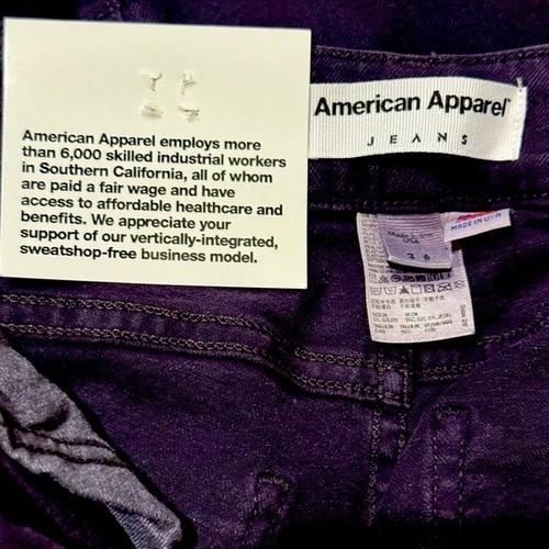 👖🖤 Pantalones de mezclilla ajustados lápiz violeta Moody | Talla 26 tiro alto - Imagen 5 de 8