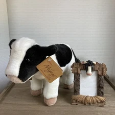 Aurora 11" Holstein Calf #26334 ~ Plush ~ w/Cow mini picture frame 