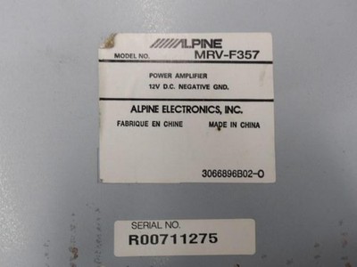 Alpine MRV-F357 3/4/5 Channel Car Amplifier for sale online | eBay