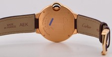 Ladies Cartier Ballon Bleu 18K Rose Gold 33mm Leather Automatic 3682 W6920097 7