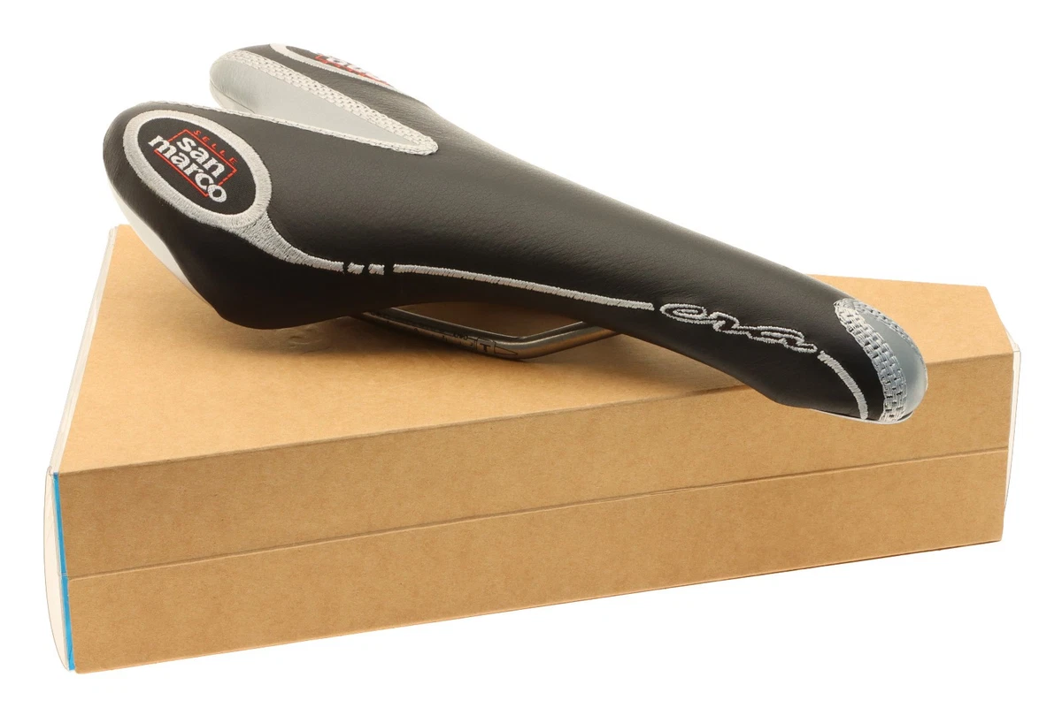 Selle San Marco Due Cuir Marron – Vintage 1998 – Vélo Course / Route (Italie)