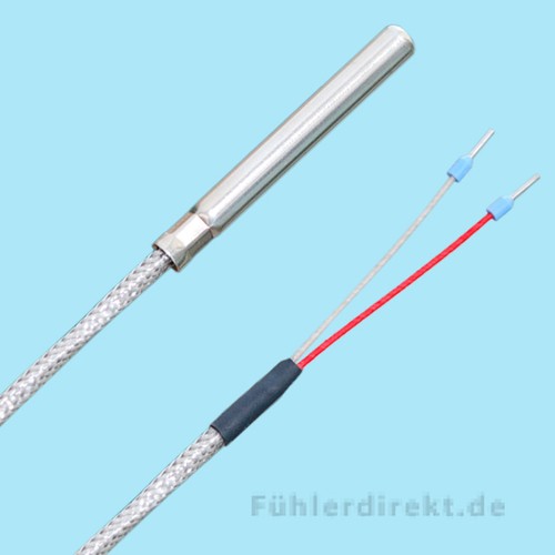 PT1000 Rauchgasfühler 2 Meter bis 400°C, Temperaturfühler Abgasfühler Fühler