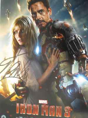 2013 Iron Man 3 sketch Stan Lee signed STAN LEE Signed Authentic