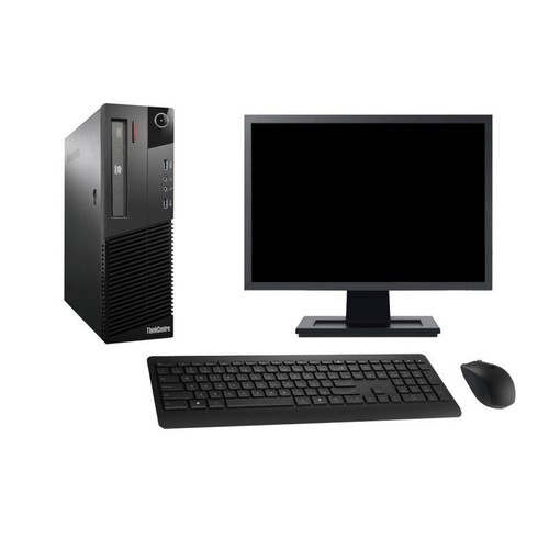 PC Lenovo M93p SFF Pantalla 27" Intel i3-4130 RAM 8Go Disco 2To Windows 10 Wifi - Imagen 2 de 3