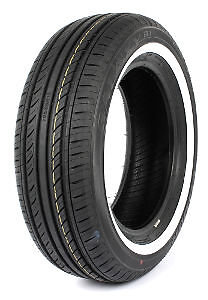 Pneu Vitour Galaxy R1 185/80 R14 95T avec flanc blanc WSW 25mm pour voiture de collection