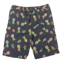 Men's NEW Distortion Swim Shorts XXL Pineapples Elastic Waist Drawstring Pockets