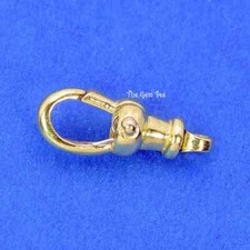 5.3mmx14.5mm 14k Solid Yellow Gold Swivel Pus...