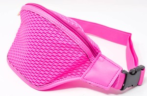 neon pink belt bag