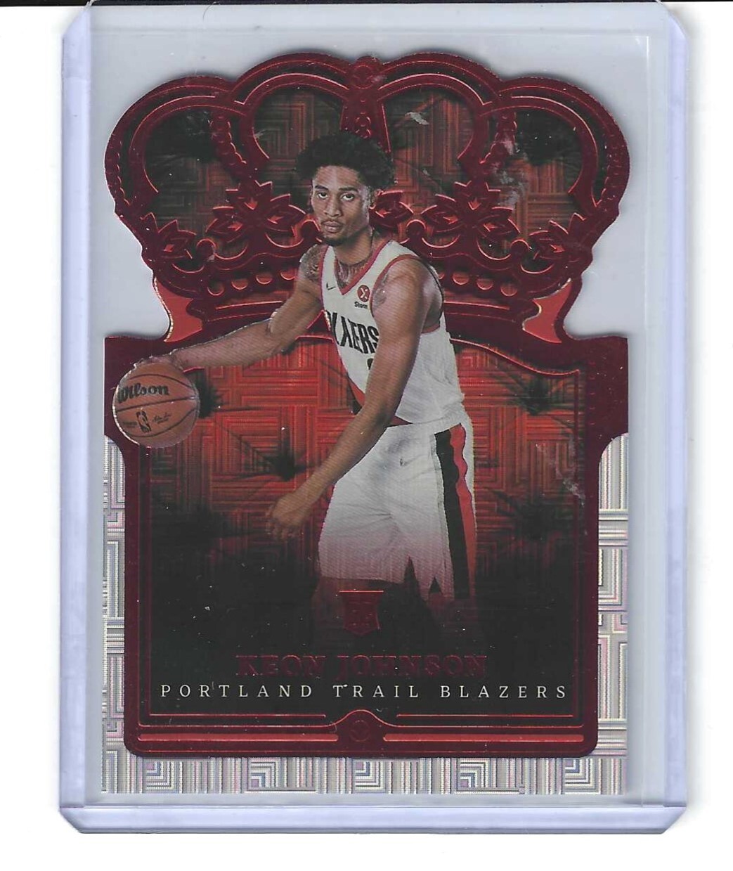 2021-22 Panini Crown Royale Keon Johnson Rookie Asia Red #63