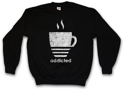 COFFEE ADDICTED PULLOVER Love Café Kaffee