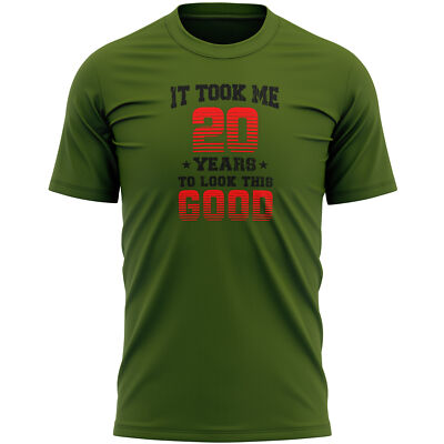 Lustiges Geburtstag T-Shirt für Männer 20 Jahre To Look This Good Shirt Ihn Geschenk Spor...