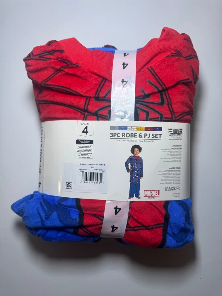 Character Boys 3-Piece Super Soft Hooded Robe & Pajama Set - Image 2 of 2