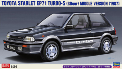 Hasegawa 20559 Toyota Starlet EP 71 Turrbo S middle version 1:24
